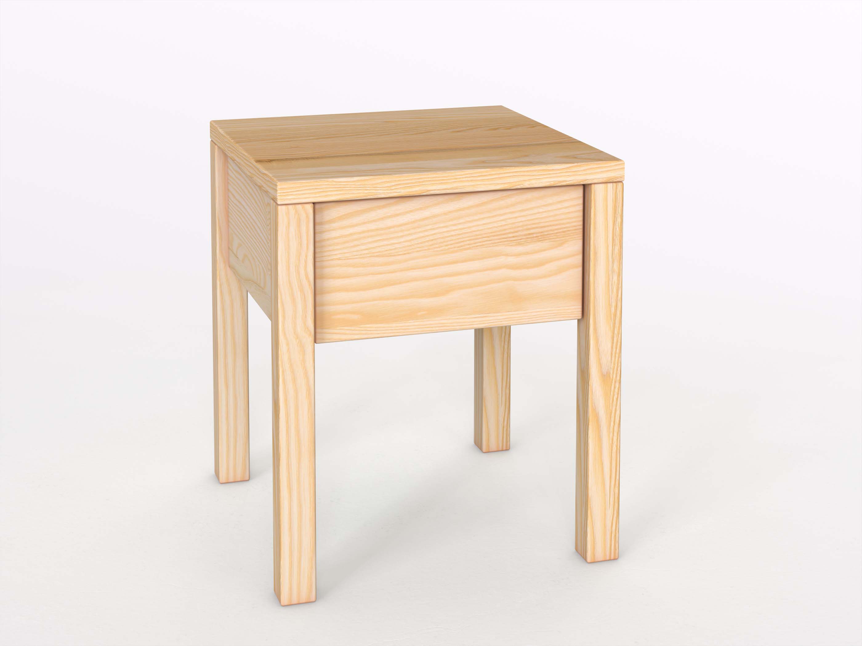 Eschennachttisch „Sven“ in Komforthöhe, mit Lade und Griff Alonso