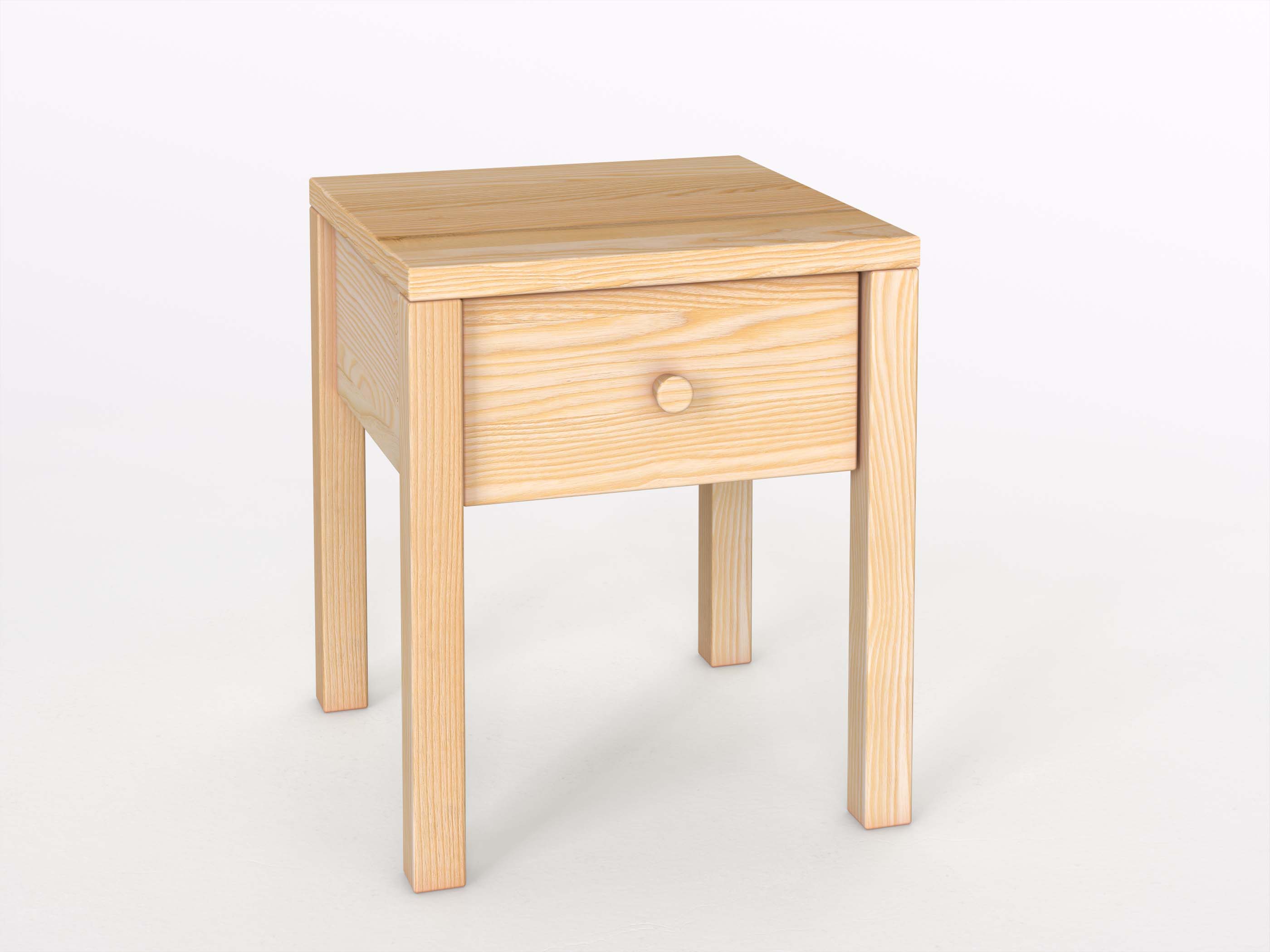 Eschennachttisch „Sven“ in Komforthöhe, mit Lade und Griff Kasper