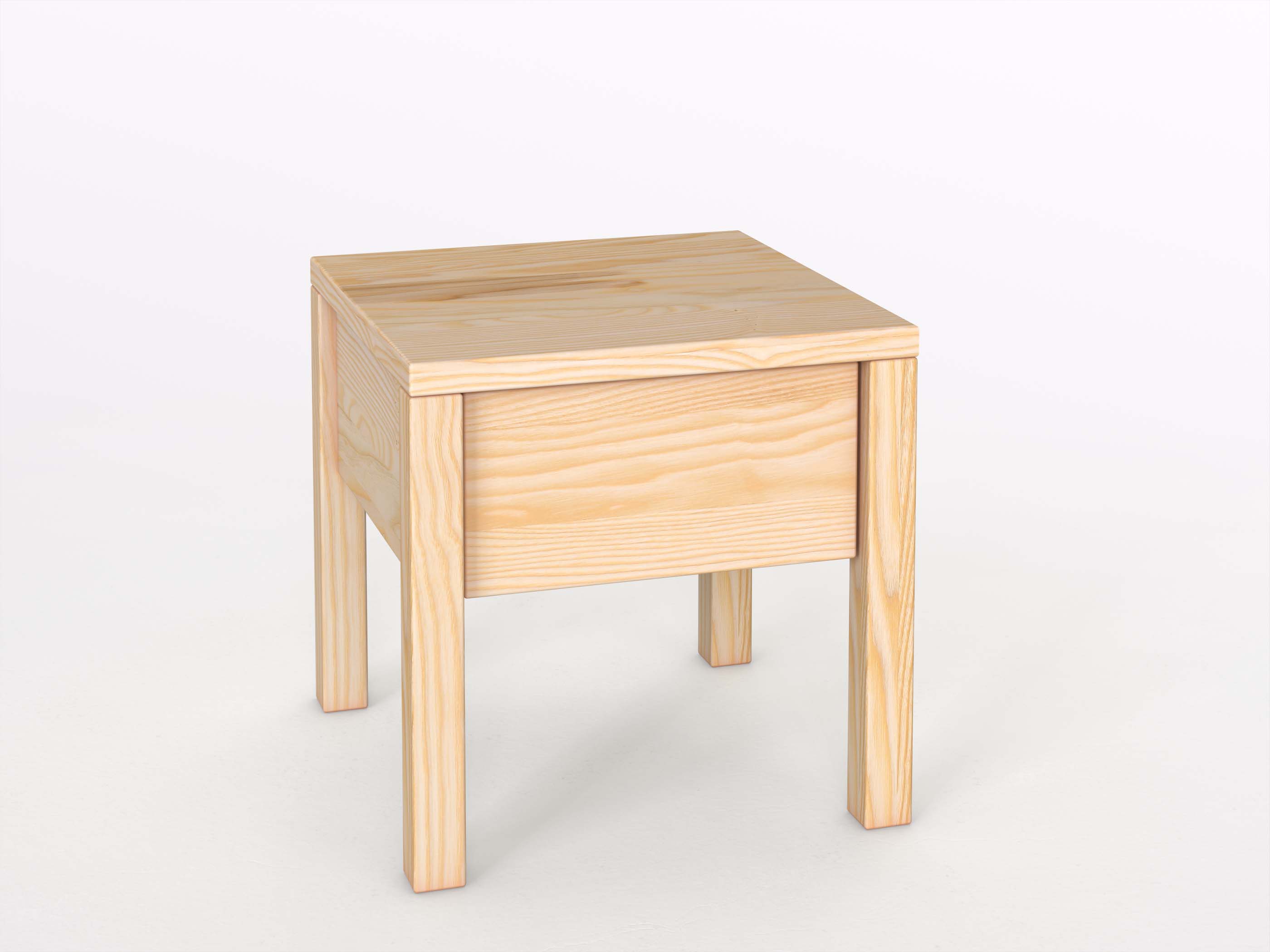 Eschennachttisch „Sven“ in Standardhöhe, mit Lade und Griff Alonso