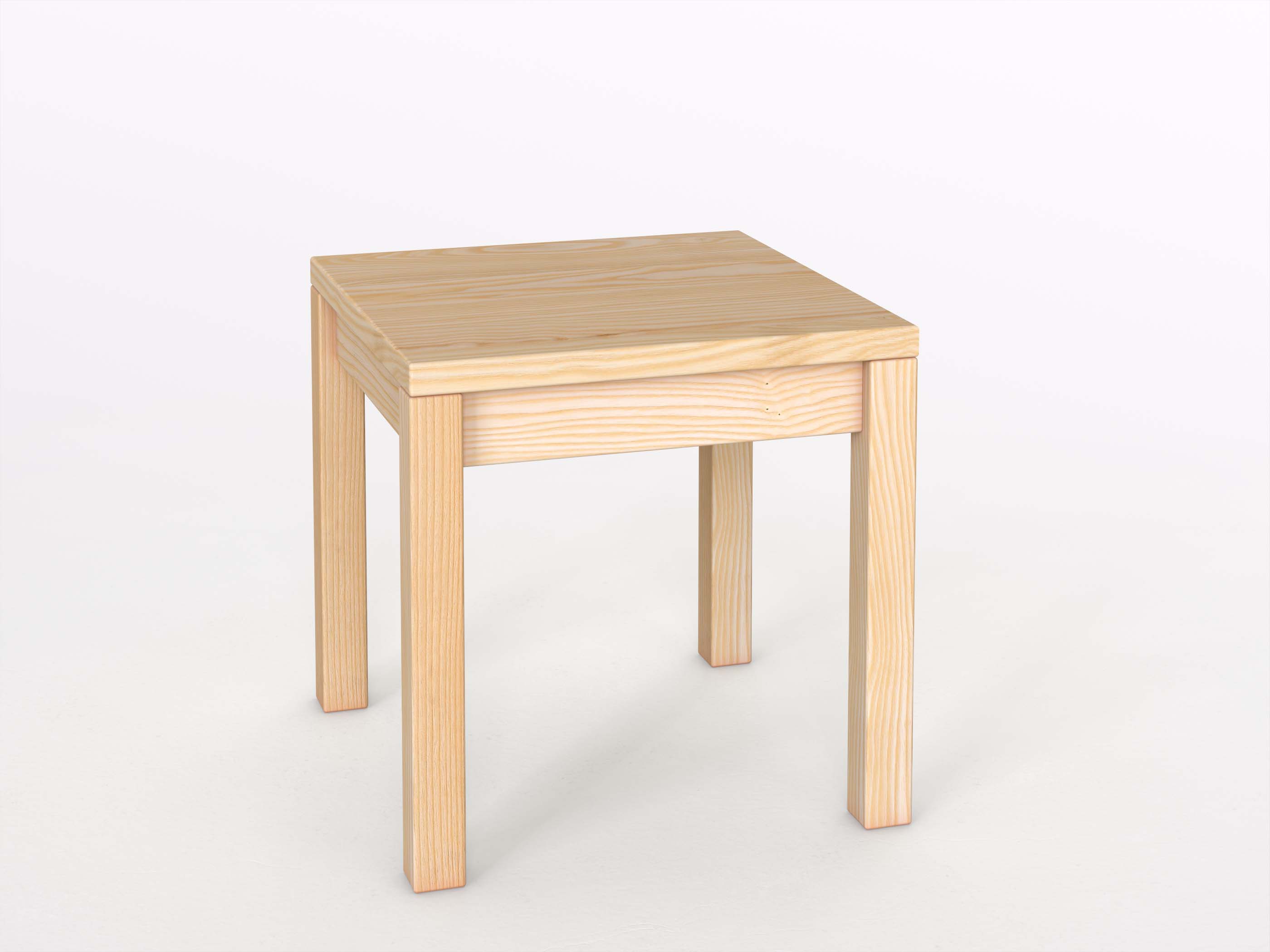 Eschennachttisch „Sven“ in Standardhöhe, ohne Lade