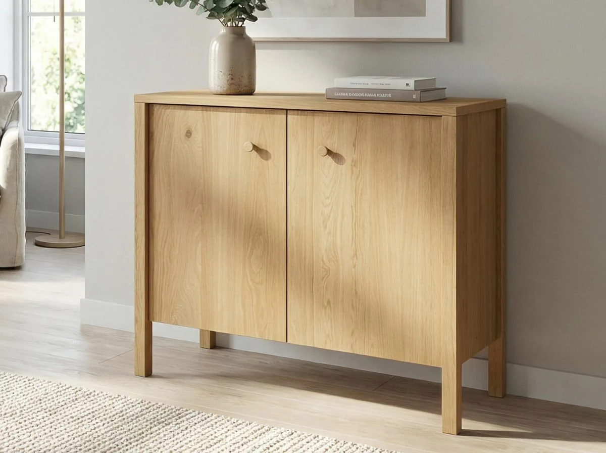 modern eingangsbereich garderobe Moderne mit Spiegeltür Leeds 01, Farbe: Eiche Artisan / Schwarz Größe:Quadratisch - 100x100 cm