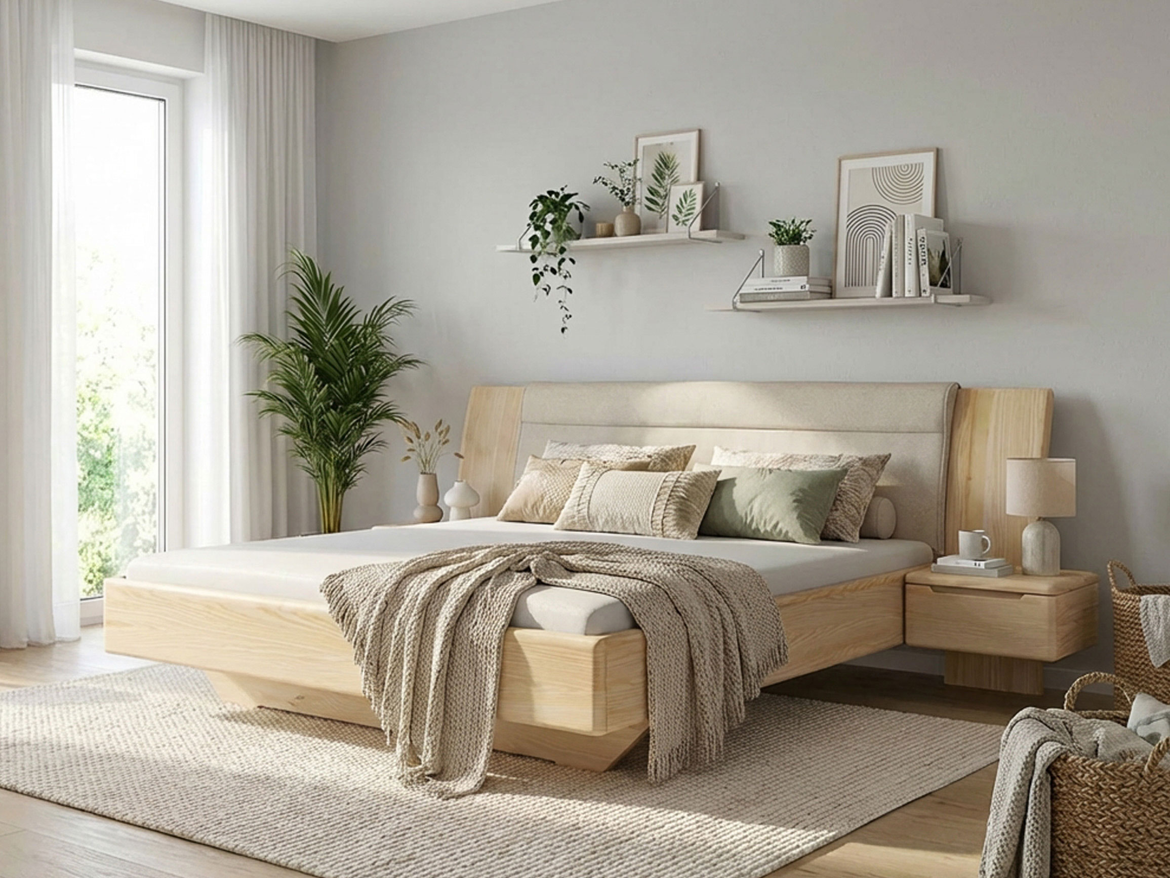 Eschenbetten, Massivholzbetten in Esche