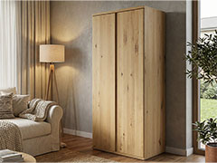 Kleiderschrank Wildeiche Hell Massivholz