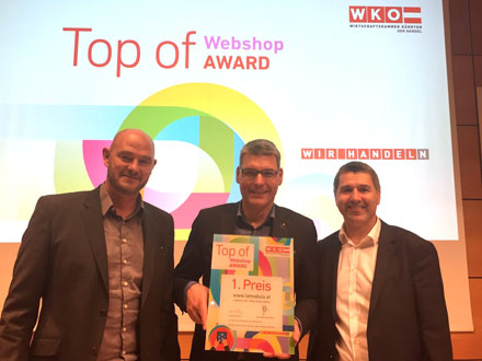 LaModula - Gewinner des Top of Webshop Award 