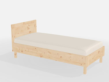 Zirbenbett "Max" 90cm breit
